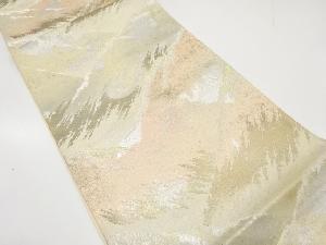 アンティーク　遠山模様織り出し袋帯(材料)